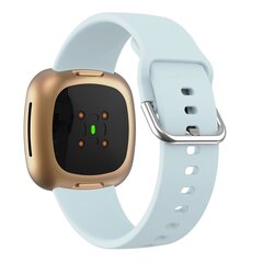 Fitbit Versa 3 &amp; 4 / Sense 1 &amp; 2  - Siliconen bandje - Lichtblauw