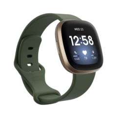Fitbit Versa 3 &amp; 4 / Sense 1 &amp; 2 Sportbandje - Groen - Maat: M/L