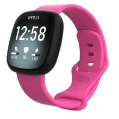 Fitbit Versa 3 &amp; 4 / Sense 1 &amp; 2 Sportbandje - Roze - Maat: S/M