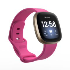 Fitbit Versa 3 &amp; 4 / Sense 1 &amp; 2 Sportbandje - Roze - Maat: S/M