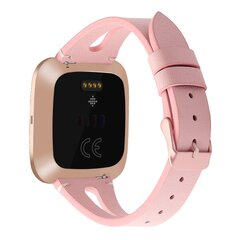 Fitbit Versa 1 / 2 &amp; Lite  bandje TPU leer - Roze