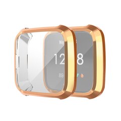Fitbit Versa Lite Soft TPU case (volledig beschermd) - Rose Goud