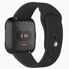 Fitbit Versa 1 / 2 &amp; Lite  siliconen bandje - Maat: Small - Zwart