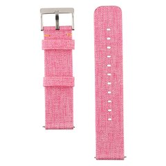 Canvas nylon bandje Fitbit Versa 1 / 2 &amp; Lite  - Roze
