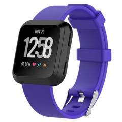 Fitbit Versa 1 / 2 &amp; Lite rubberen sport bandje - Paars