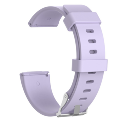 Fitbit Versa 1 / 2 &amp; Lite  rubberen sport bandje - licht paars