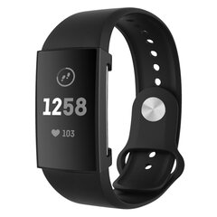 Fitbit Charge 3 &amp; 4 Case (volledig beschermd) - Zwart