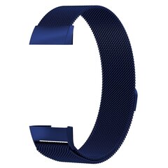 Fitbit Charge 3 &amp; 4 milanese bandje - Maat: Small - Donkerblauw