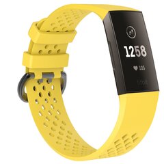 Fitbit Charge 3 &amp; 4 sport bandje - Maat: Large - Geel