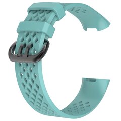 Fitbit Charge 3 &amp; 4 sport bandje - Maat: Large - Turquoise