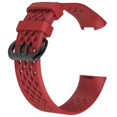 Fitbit Charge 3 &amp; 4 sport bandje - Maat: Large - Rood