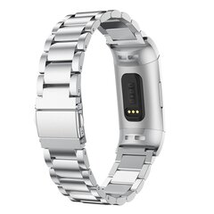 Fitbit Charge 3 &amp; 4 metalen bandje - Zilver