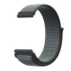 Sport Loop nylon bandje - Donkergrijs / blauw gem&ecirc;leerd - Samsung Galaxy Watch 4 - 40mm / 44mm