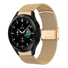 Samsung Galaxy Watch 4 Classic - 42mm &amp; 46mm - Milanese bandje met klemsluiting - Goud