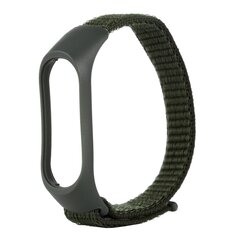 Nylon Geweven Bandje Xiaomi Mi Band 3 / 4 / 5 / 6 / 7 - Legergroen