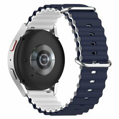 Garmin Vivoactive 4 / 4L - Ocean Style bandje - Donkerblauw / wit