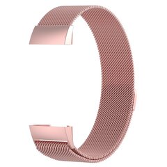 Fitbit Charge 3 &amp; 4 milanese bandje - Maat: Small - Ros&eacute; goud
