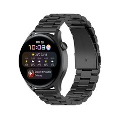 Stalen schakelband - Zwart - Samsung Galaxy Watch - 46mm / Samsung Gear S3