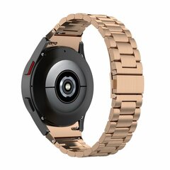 Samsung Galaxy Watch 4 - 40mm / 44mm - Stalen schakelband - Ros&eacute; goud