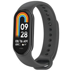Siliconen bandje - Donkergrijs - Xiaomi Smart Band 8 / 9 / 10