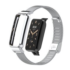 Milanese bandje met case - Zilver - Xiaomi Smart band 7 Pro