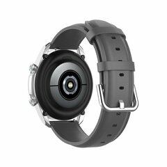 Classic leren bandje - Grijs - Samsung Galaxy Watch 6 - 40mm &amp; 44mm