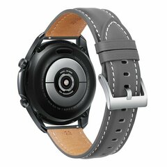 Premium Leather bandje - Grijs - Samsung Galaxy Watch 6 - 40mm &amp; 44mm