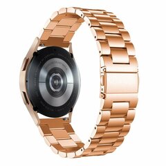 Stalen schakelband - Ros&eacute; goud - Garmin Vivoactive 6 / Vivoactive 5 / Vivoactive 3