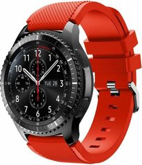 Siliconen sportbandje - Rood - Geschikt voor Samsung Galaxy Watch 3 (45mm) - Galaxy Watch 46mm - Samsung Gear S3 Classic &amp; Frontier