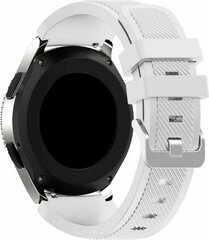 Siliconen sportbandje - Wit - Geschikt voor Samsung Galaxy Watch 3 (45mm) - Galaxy Watch 46mm - Samsung Gear S3 Classic &amp; Frontier