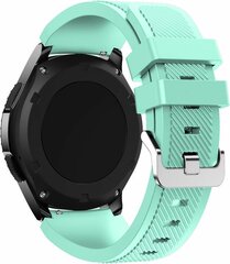Siliconen sportbandje - Mint groen - Geschikt voor Samsung Galaxy Watch 3 (45mm) - Galaxy Watch 46mm - Samsung Gear S3 Classic &amp; Frontier