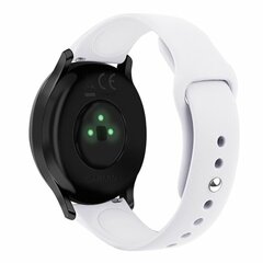 Garmin Venu 3s / Vivoactive 4s / Venu 2s / Vivomove 3s / Forerunner 255s - Sportbandje - Maat: Large - Wit