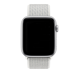 Sport Loop nylon bandje - Wit - Geschikt voor Apple Watch 38mm / 40mm / 41mm / 42mm
