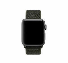 Sport Loop nylon bandje - Leger groen - Geschikt voor Apple Watch 44mm / 45mm&nbsp;/ 46mm / 49mm