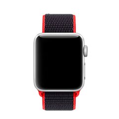 Sport Loop nylon bandje - Magenta / zwart - Geschikt voor Apple Watch 44mm / 45mm&nbsp;/ 46mm / 49mm
