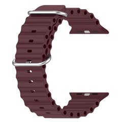 Ocean bandje - Wijnrood - Geschikt voor Apple Watch 38mm / 40mm / 41mm / 42mm