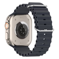 Ocean bandje - Donkerblauw - Geschikt voor Apple Watch 44mm / 45mm&nbsp;/ 46mm / 49mm