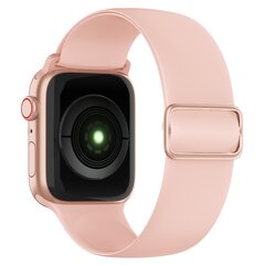 Elastische Solo Loop bandje - Roze - Geschikt voor Apple Watch 44mm / 45mm&nbsp;/ 46mm / 49mm