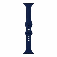 Sportbandje Slim Fit - Donkerblauw - Geschikt voor Apple Watch 44mm / 45mm&nbsp;/ 46mm / 49mm