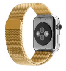 Milanese RVS bandje - Goud - Geschikt voor Apple Watch 38mm / 40mm / 41mm / 42mm