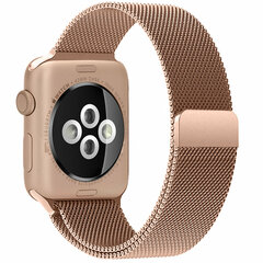 Milanese RVS bandje - Champagne goud - Geschikt voor Apple Watch 38mm / 40mm / 41mm / 42mm