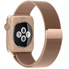 Milanese RVS bandje - Champagne goud - Geschikt voor Apple Watch 44mm / 45mm&nbsp;/ 46mm / 49mm