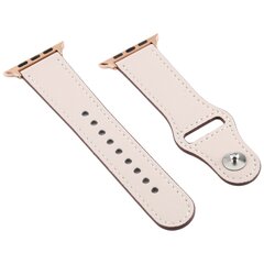 Leren bandje - Taupe - Geschikt voor Apple Watch 38mm / 40mm / 41mm / 42mm