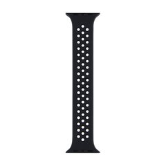Solo Loop Sportbandje - Maat: L - Zwart - Geschikt voor Apple Watch 38mm / 40mm / 41mm / 42mm