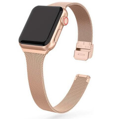Milanese slim fit bandje - Champagne goud - Geschikt voor Apple Watch 38mm / 40mm / 41mm / 42mm