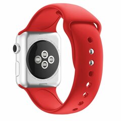 Siliconen sportbandje - Rood - Dubbele druksluiting - Geschikt voor Apple Watch 44mm / 45mm&nbsp;/ 46mm / 49mm