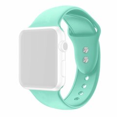 Siliconen sportbandje - Mint Groen - Dubbele druksluiting - Geschikt voor Apple Watch 44mm / 45mm&nbsp;/ 46mm / 49mm