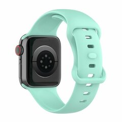 Siliconen sportbandje - Mint Groen - Maat: M/L - Geschikt voor Apple Watch 44mm / 45mm&nbsp;/ 46mm / 49mm