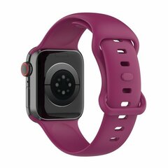 Siliconen sportbandje - Wijnrood - Maat: M/L - Geschikt voor Apple Watch 44mm / 45mm&nbsp;/ 46mm / 49mm