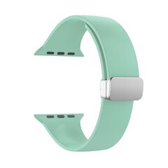 Siliconen bandje - Folding Buckle - Lichtgroen - Geschikt voor Apple Watch 38mm / 40mm / 41mm / 42mm